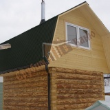 Сборка «в лапу» дома из деревянного сруба фото