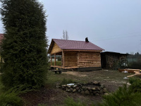 Баня 4х6 с террасой 2х6 в лапу (Ленинградская обл., Волосовский р-н, дер. Морозово, д. 3)