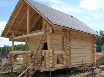 Винтовой фундамент под сруб