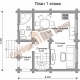 Планировка дома 6*6 с мансардой